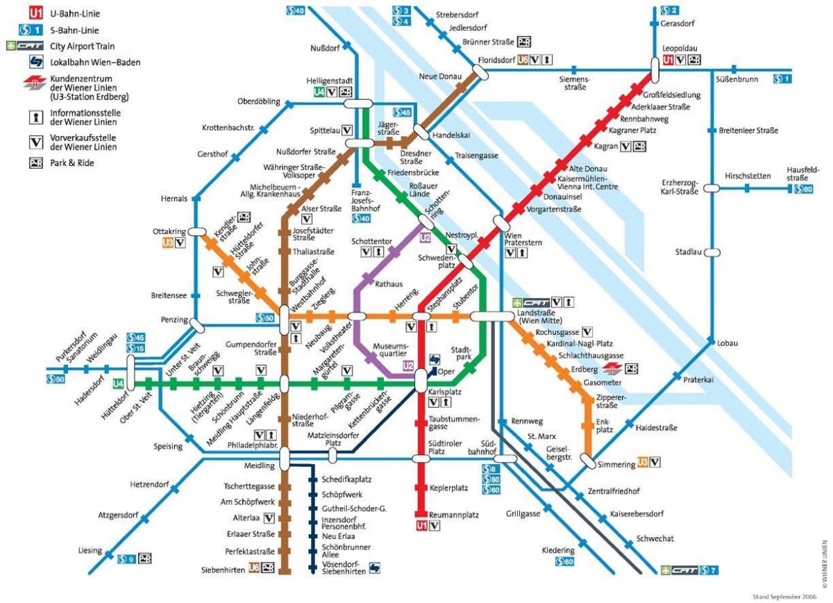 Vienna Austria metro ramani